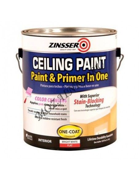 Zinsser Краска для потолка и стен Ослепительно белая, матовая 3.78 л
