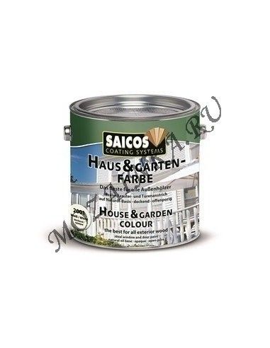 Saicos Краска для дерева для наружных и внутренних работ Haus & Garten-Farbe 2500 Сизый