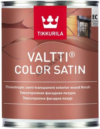 TIKKURILA VALTTI COLOR SATIN антисептик лессирующий на основе льняного масла, полуматовый (9л)