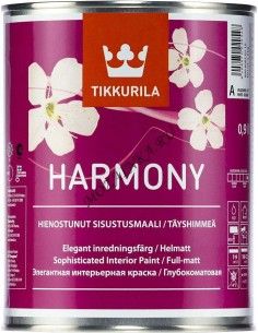 TIKKURILA HARMONY краска акрилатная, стойкая к мытью, глубокоматовая, база A (9л)