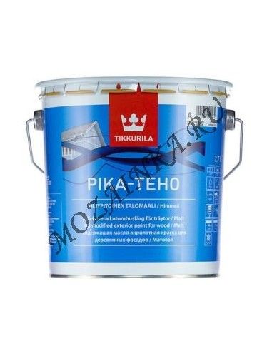 TIKKURILA PIKA TEHO краска фасадная акрилатная с добавлением масла, матовая, база A (0,9л)