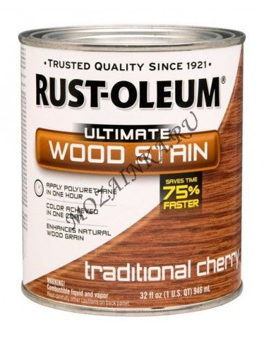 Rust Oleum Wood Care Быстросохнущее тонирующее масло Традиционная вишня 0.946 л