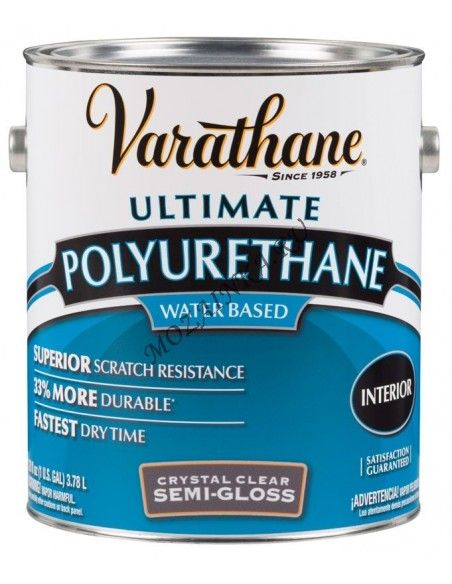 Varathane Лак полиуретановый водный для внутренних работ Полуглянцевый 3.78 л