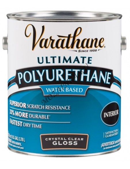Varathane Лак полиуретановый водный для внутренних работ Полуматовый 3.78 л
