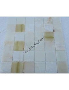 White Onyx 48-6P мозаика из оникса "Философия Мозаики" 2