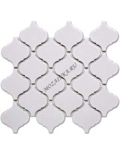 Porcelain Arabesko Glossy White 74 мозаика керамическая "Философия Мозаики"