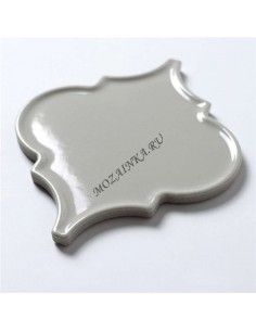 Porcelain Arabesko Plate Light Grey 160 плитка-мозаика керамическая "Философия Мозаики"