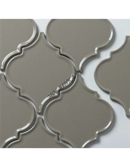 Porcelain Arabesko Plate Grey 160 плитка-мозаика керамическая "Философия Мозаики"