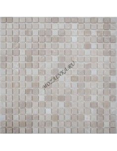 Crema Marfil 15-4T каменная мозаика "Философия Мозаики"
