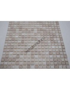 Crema Marfil 15-4T каменная мозаика "Философия Мозаики" 2