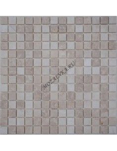 Crema Marfil 20-4T каменная мозаика "Философия Мозаики"