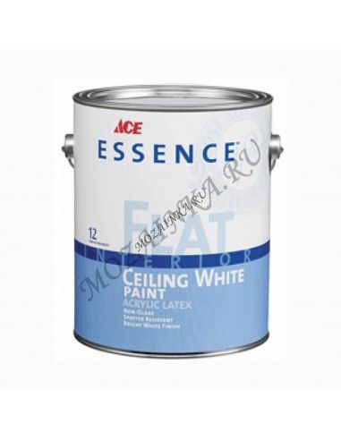 Потолочная краска Ace Essence Flat Interior Ceiling White Paint 3,78л.