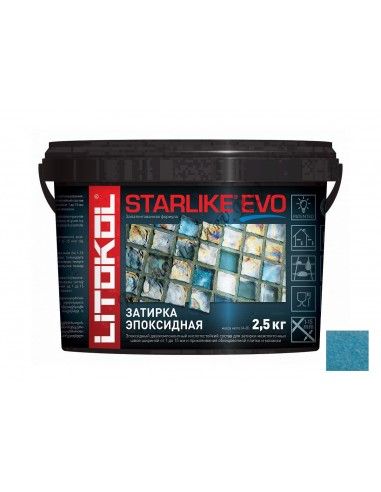 LITOKOL STARLIKE EVO инновационная эпоксидная затирка (СТАРЛАЙК ЭВО) S.340 BLU DENIM