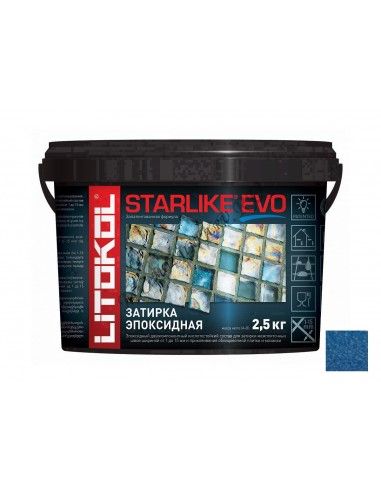 LITOKOL STARLIKE EVO инновационная эпоксидная затирка (СТАРЛАЙК ЭВО) S.350 BLU ZAFFIRO