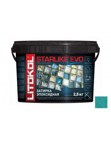 LITOKOL STARLIKE EVO инновационная эпоксидная затирка (СТАРЛАЙК ЭВО) S.410 VERDE SMERALDO