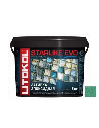 LITOKOL STARLIKE EVO инновационная эпоксидная затирка (СТАРЛАЙК ЭВО) S.420 VERDE PRATO