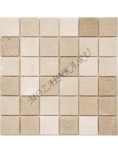 Карамель / Ледо Art Santa Anna MAT 48x48x8 мм каменная мозаика