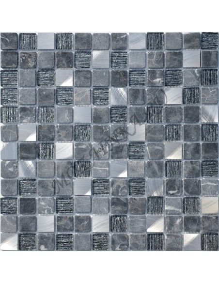 Карамель / Ледо Black Velvet 23x23x4 мм мозаика из камня, стекла и металла