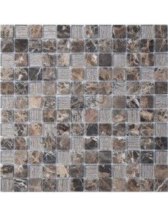Карамель / Ледо Coffee Jute 23x23x4 мм мозаика из камня и стекла