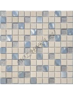 Карамель / Ледо Cream Velour 23x23x4 мм мозаика из камня, стекла и металла
