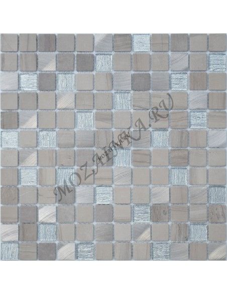 Карамель / Ледо Grey Velvet 23x23x4 мм мозаика из камня, стекла и металла
