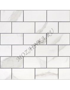 Ледо Ceramica Calacatta POL 48x98 мм мозаика из керамогранита