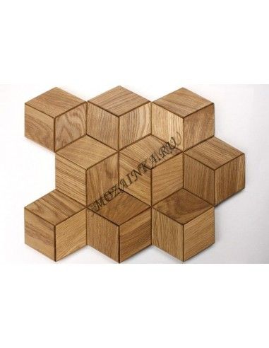 Hexo3S60-1 деревянная мозаика натуральный