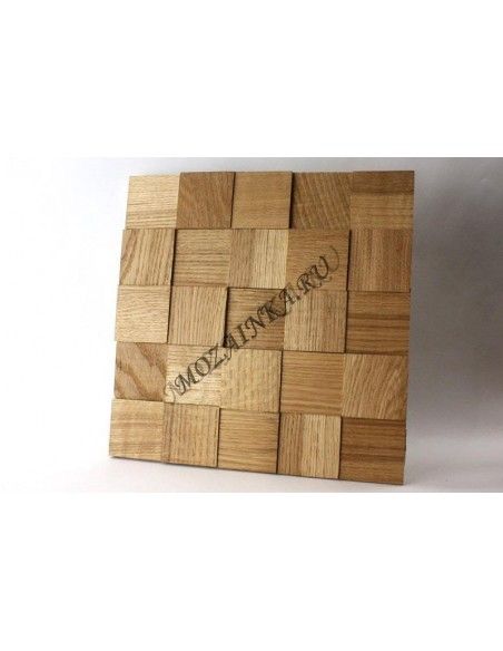 Quadro3D60S-1 деревянная шлифованная 3d мозаика