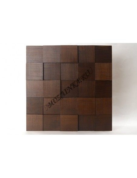 Quadro3D60S-10 деревянная 3d мозаика из термо ясеня