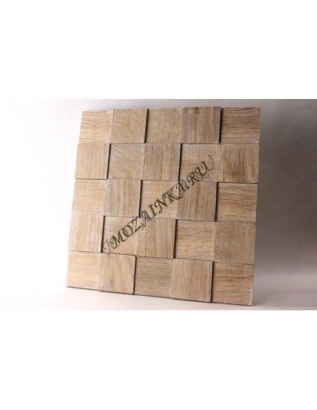 Quadro3D60S-2 деревянная шлифованная 3d мозаика