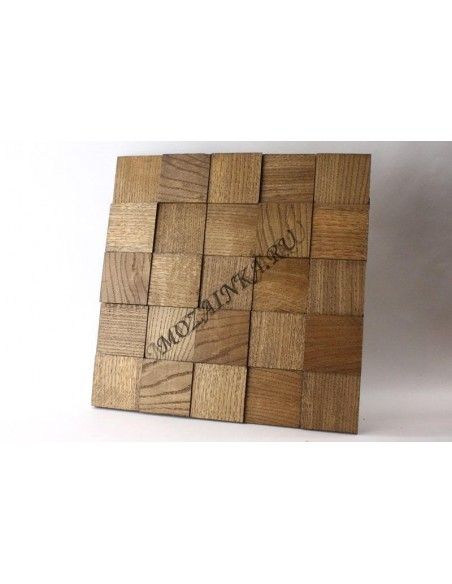 Quadro3D60S-4 деревянная шлифованная 3d мозаика