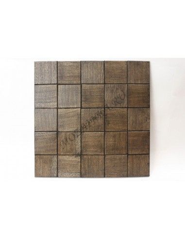 Quadro60S-8 деревянная шлифованная мозаика с фаской