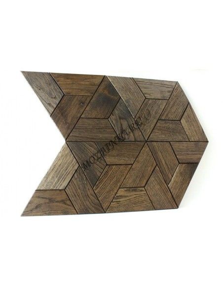 Triangle3s60-8 деревянная шлифованная мозаика с фаской, цвет: венге