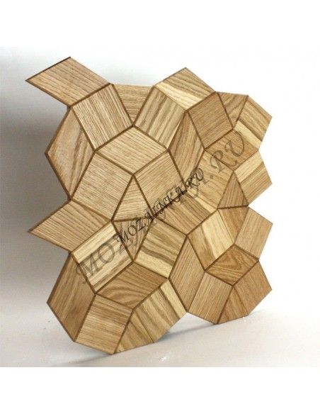Elipse60s-1 деревянная шлифованная мозаика с фаской, серия микс, цвет: натуральный
