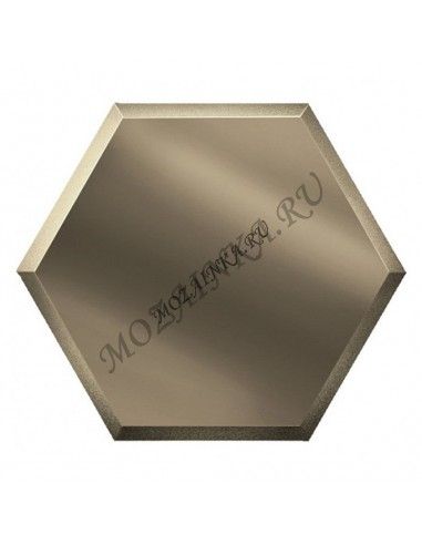 ДСТ Зеркальная бронзовая плитка СОТА с фацетом 10 мм СОЗБ1 20x17.3