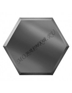 ДСТ Зеркальная графитовая плитка СОТА с фацетом 10 мм СОЗГ2 25x21.6