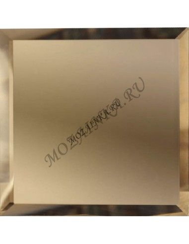 ДСТ Квадратная зеркальная бронзовая плитка с фацетом 10 мм КЗБ1-10 10x10
