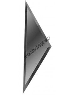 ДСТ Зеркальная графитовая плитка ПОЛУРОМБ с фацетом 10 мм РЗГ1-02(б) 15x51