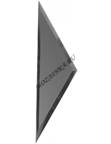 ДСТ Зеркальная матовая графитовая плитка ПОЛУРОМБ с фацетом 10 мм РЗГм1-01(б) 10x34