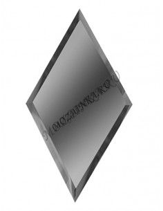 ДСТ Зеркальная графитовая плитка РОМБ с фацетом 10 мм РЗГ1-02 30x51