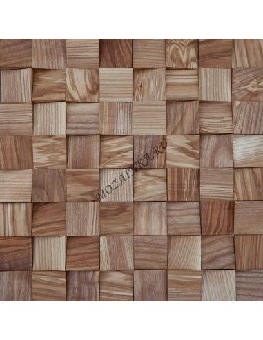 Волна Ясень деревянная 3Д мозаика, покрыта маслом Borma