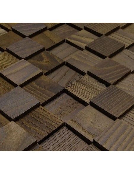 Пирамида Термоясень деревянная 3Д мозаика, без покрытия маслом