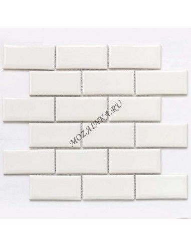 Bonaparte Mosaic Brick White мозаика керамическая