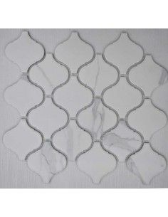Porcelain Arabesko Carrara 74 мозаика керамическая "Философия Мозаики"