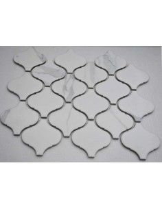 Porcelain Arabesko Carrara 74 мозаика керамическая "Философия Мозаики" 2