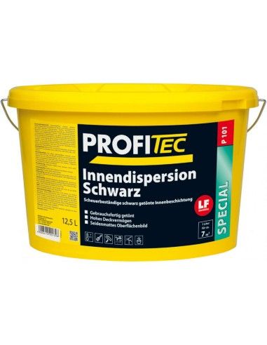 PROFI Tec Innendispersion Schwarz 12,5л черная краска для стен и потолка