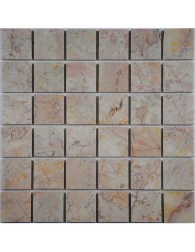 Rose Cream Marble 48-8P каменная мозаика "Философия Мозаики"