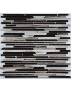 Stripes Pluton мозаика из стекла и алюминия "Философия Мозаики"