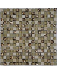 Cube Cream мозаика из камня и стекла "Философия Мозаики"