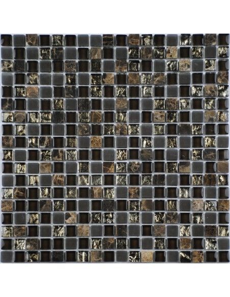 Cube Emperador мозаика из камня и стекла "Философия Мозаики"